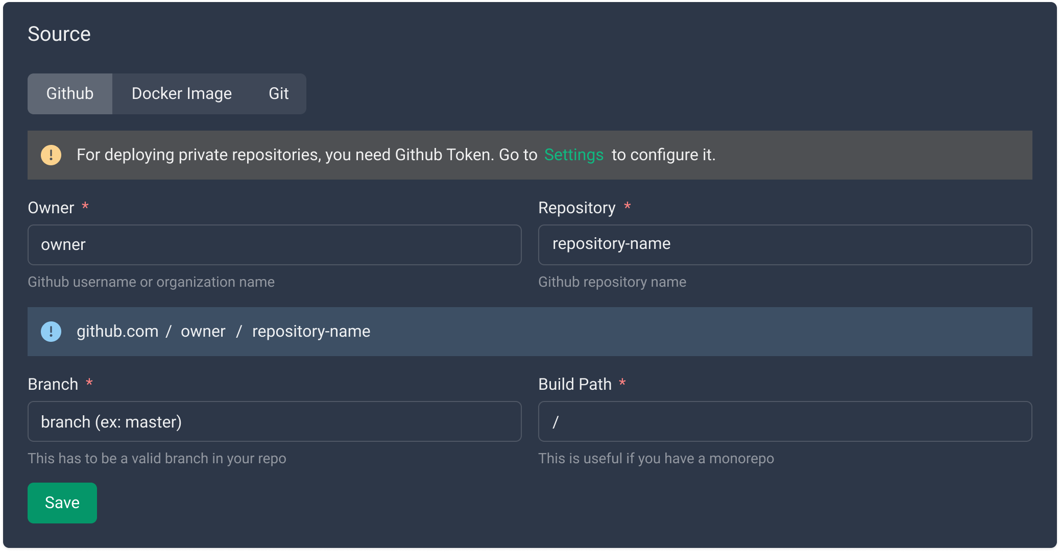 Set Git Source